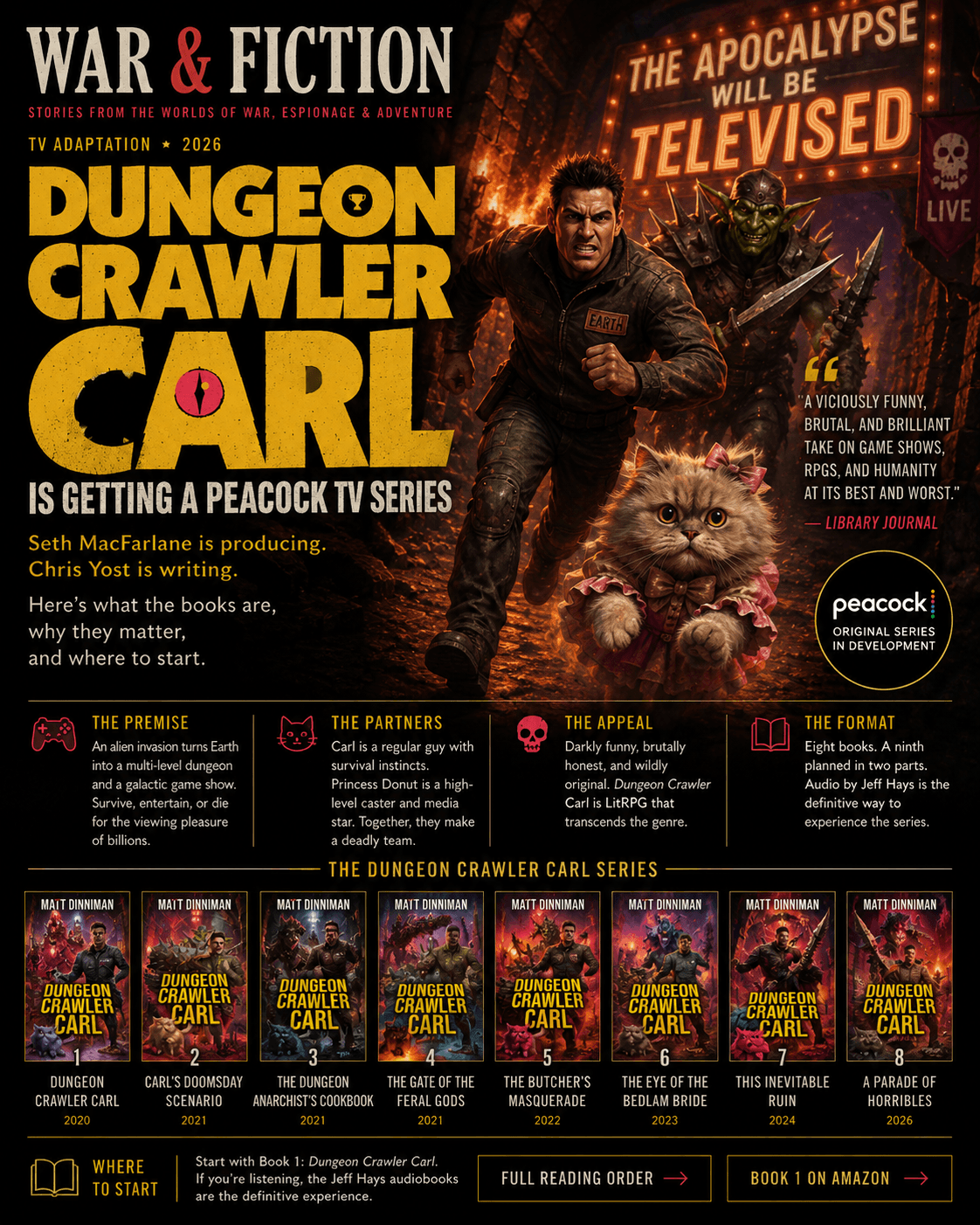 Dungeon Crawler Carl Is Getting a Peacock TV Series